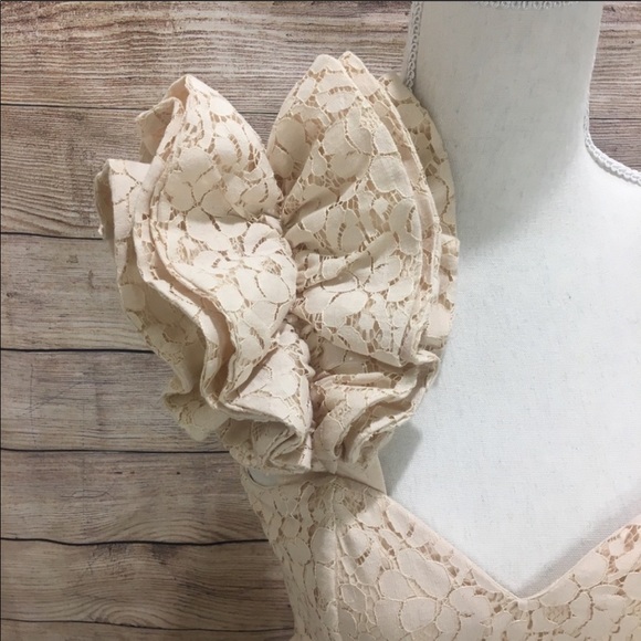 H&M Lace Dress with Shoulder Ruffle - Picture 2 of 8